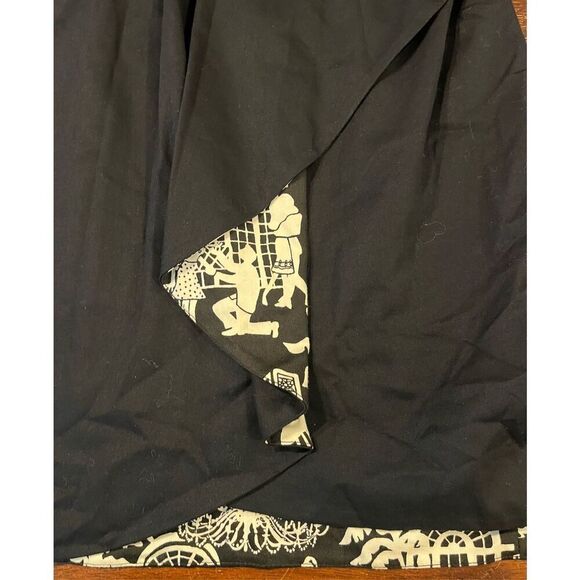 Lilly Pulitzer Crystal Black Toile Lining Strapless Beaded Waist Dress - Picture 4 of 9